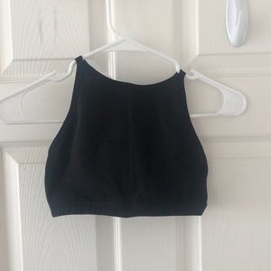 Beyond Yoga black high neck bra